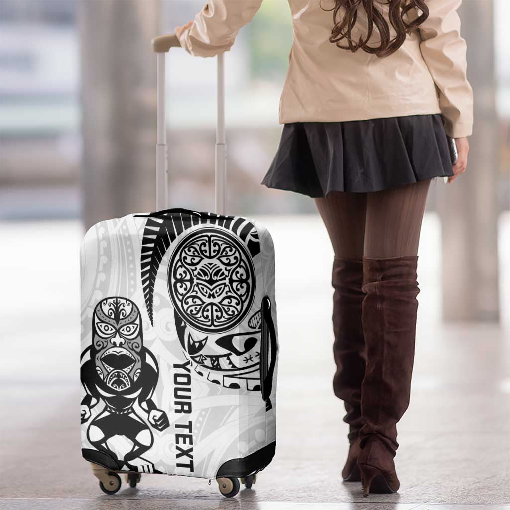 Custom Aotearoa Football Luggage Cover NZ Maori Tiki Go Champions LT14 - Polynesian Pride