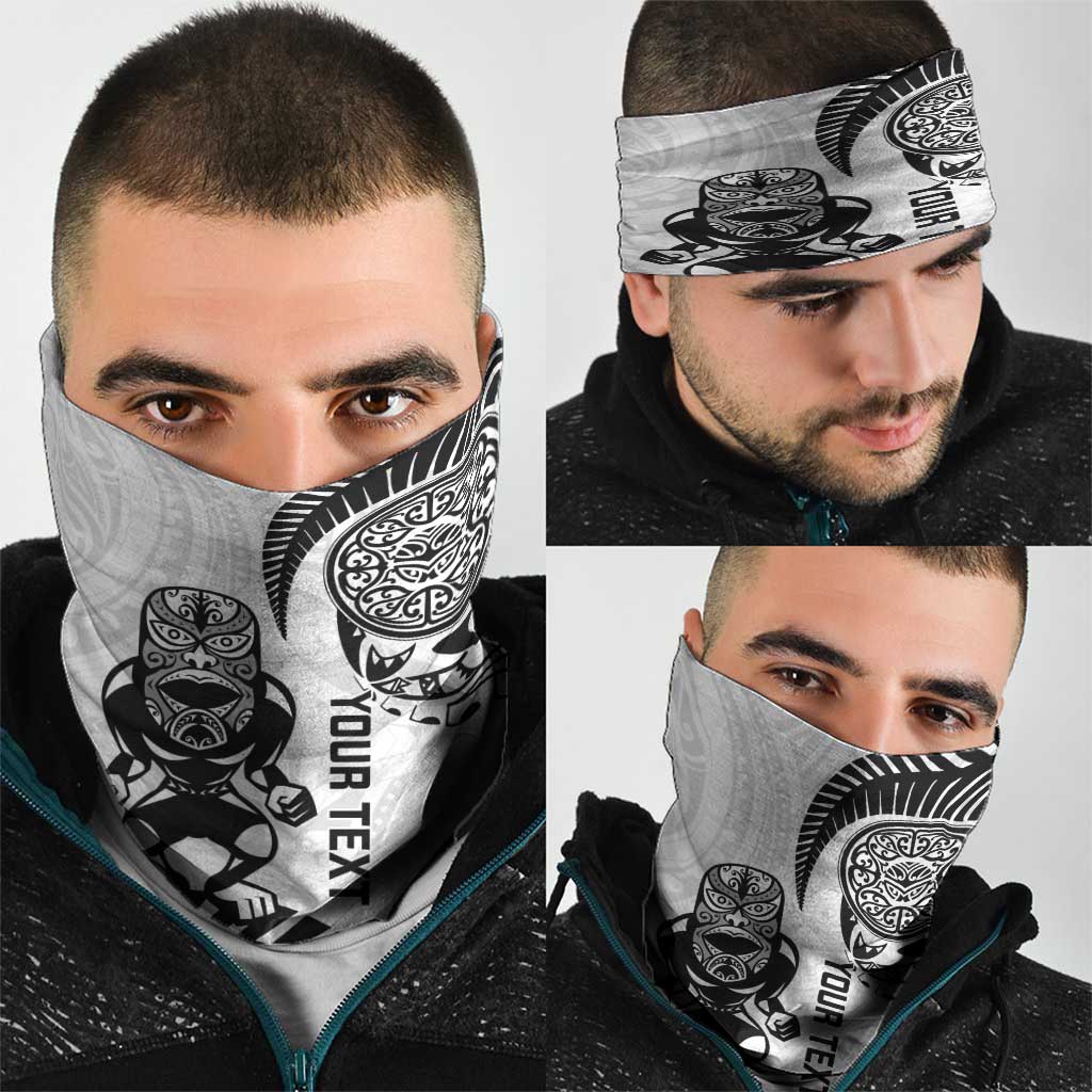 Custom Aotearoa Football Neck Gaiter NZ Maori Tiki Go Champions - Polynesian Pride