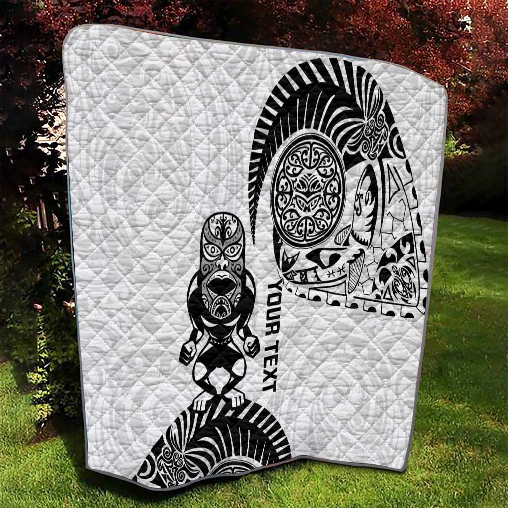 Custom Aotearoa Football Quilt NZ Maori Tiki Go Champions