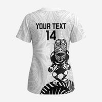 Custom Aotearoa Football Scrub Top NZ Maori Tiki Go Champions - Polynesian Pride