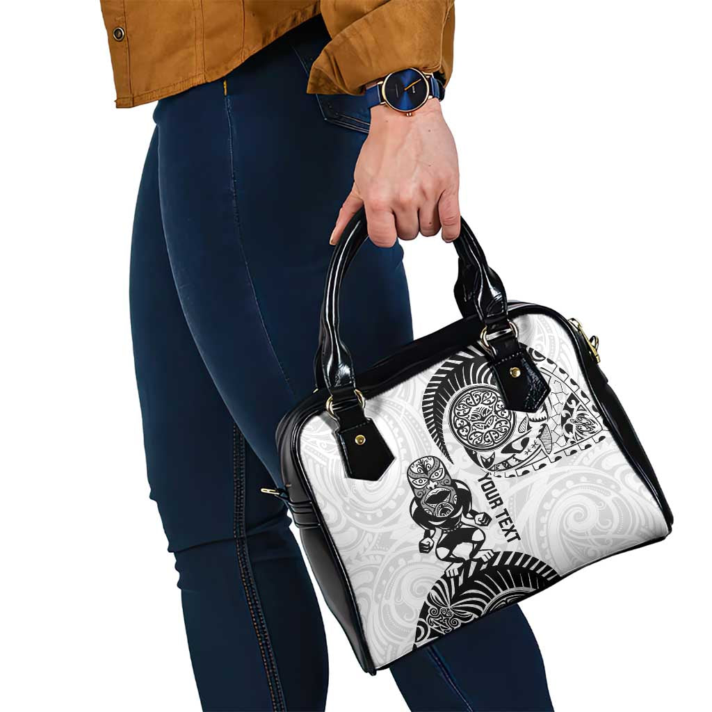 Custom Aotearoa Football Shoulder Handbag NZ Maori Tiki Go Champions LT14 - Polynesian Pride