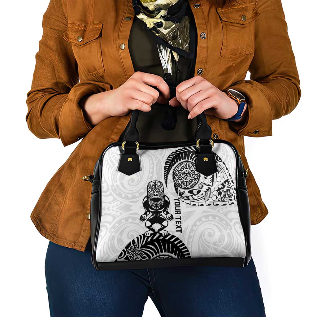 Custom Aotearoa Football Shoulder Handbag NZ Maori Tiki Go Champions LT14 - Polynesian Pride