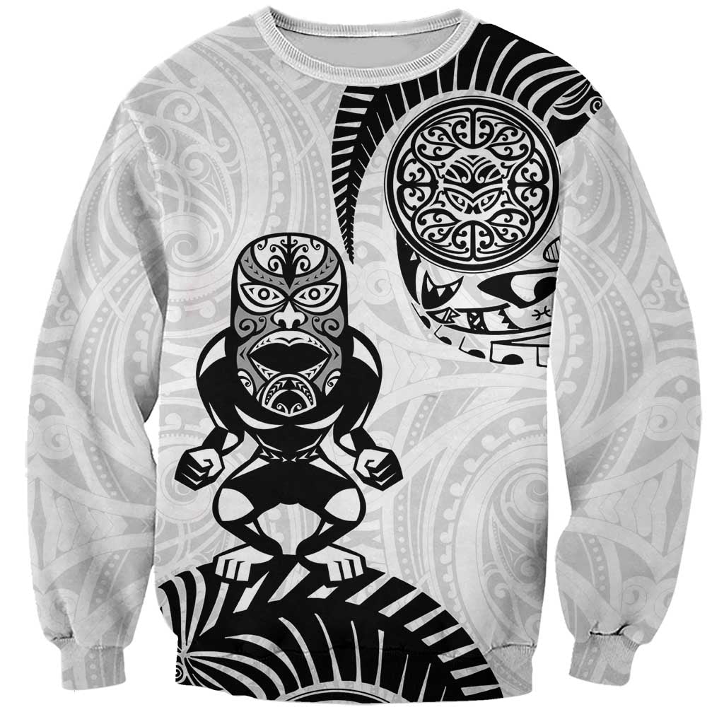 Custom Aotearoa Football Sweatshirt NZ Maori Tiki Go Champions