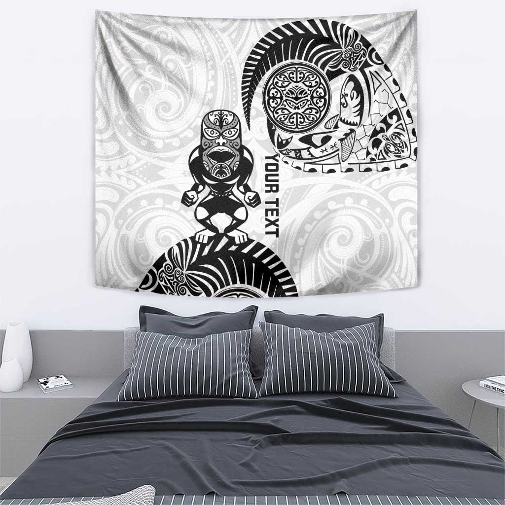 Custom Aotearoa Football Tapestry NZ Maori Tiki Go Champions LT14 - Polynesian Pride