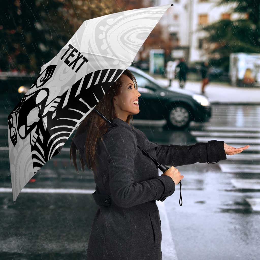 Custom Aotearoa Football Umbrella NZ Maori Tiki Go Champions - Polynesian Pride