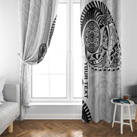 Custom Aotearoa Football Window Curtain NZ Maori Tiki Go Champions