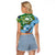 Australia And Fiji Raglan Cropped T Shirt Aboriginal Mix Fijian Tapa Unique Style LT14 - Polynesian Pride