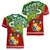 Australia And Tonga Women V Neck T Shirt Aboriginal Mix Tongan Ngatu Unique Style LT14 - Polynesian Pride