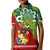 Personalised Australia And Tonga Kid Polo Shirt Aboriginal Mix Tongan Ngatu Unique Style LT14 Kid Green - Polynesian Pride