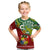 Personalised Australia And Tonga Kid T Shirt Aboriginal Mix Tongan Ngatu Unique Style LT14 Green - Polynesian Pride