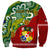 Personalised Australia And Tonga Sweatshirt Aboriginal Mix Tongan Ngatu Unique Style LT14 - Polynesian Pride