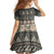 Vintage Bula Fiji Masi Family Matching Summer Maxi Dress and Hawaiian Shirt Fijian Tapa Cloth - Polynesian Pride