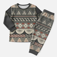 Vintage Bula Fiji Masi Christmas Pajama Set Fijian Tapa Cloth - Polynesian Pride