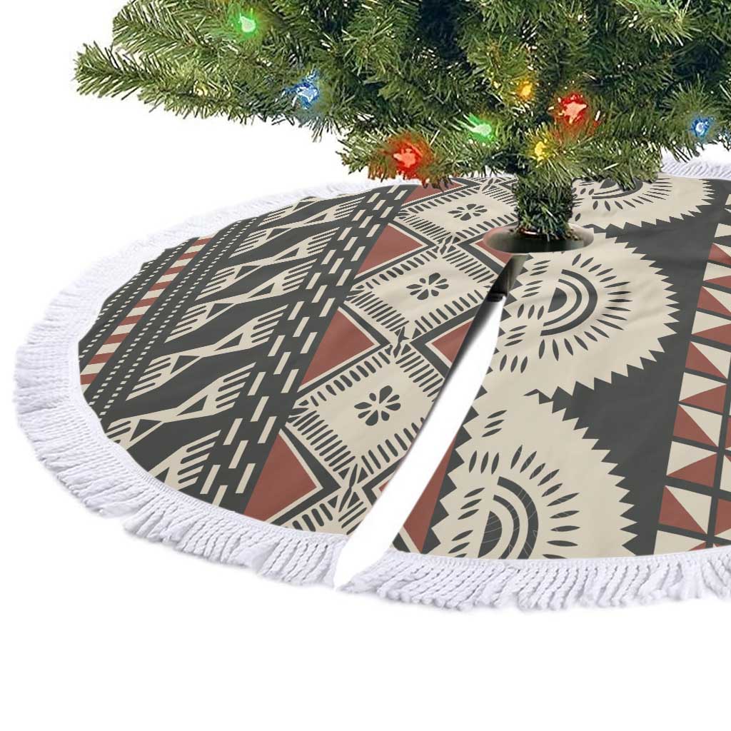 Vintage Bula Fiji Masi Tree Skirt Fijian Tapa Cloth - Polynesian Pride