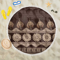 Bula Fiji Iri ni Meke Beach Blanket Kuvui Fijian Masi - Polynesian Pride