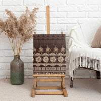 Bula Fiji Iri ni Meke Canvas Wall Art Kuvui Fijian Masi LT14 - Polynesian Pride