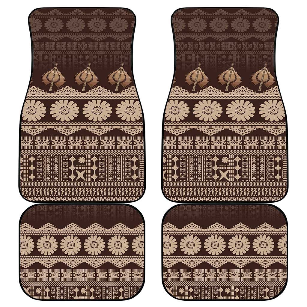 Bula Fiji Iri ni Meke Car Mats Kuvui Fijian Masi - Polynesian Pride