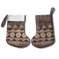 Bula Fiji Iri ni Meke Christmas Stocking Kuvui Fijian Masi - Polynesian Pride