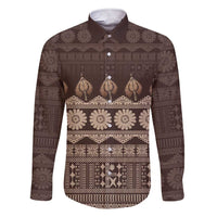 Bula Fiji Iri ni Meke Family Matching Short Sleeve Bodycon Dress and Hawaiian Shirt Kuvui Fijian Masi - Polynesian Pride