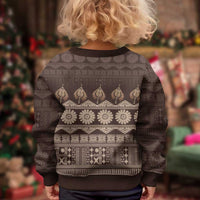 Bula Fiji Iri ni Meke Kid Ugly Christmas Sweater Kuvui Fijian Masi - Polynesian Pride