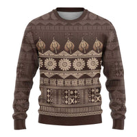 Bula Fiji Iri ni Meke Ugly Christmas Sweater Kuvui Fijian Masi - Polynesian Pride