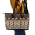 Bula Fiji Iri ni Meke Leather Tote Bag Kuvui Fijian Masi - Polynesian Pride