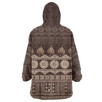 Bula Fiji Iri ni Meke Wearable Blanket Hoodie Kuvui Fijian Masi - Polynesian Pride