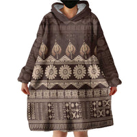 Bula Fiji Iri ni Meke Wearable Blanket Hoodie Kuvui Fijian Masi - Polynesian Pride