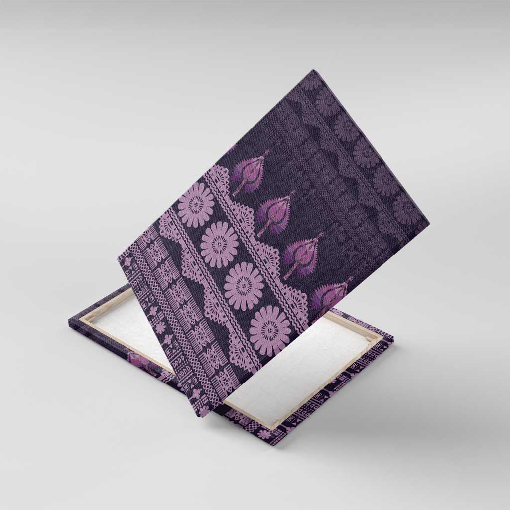 Bula Fiji Iri ni Meke Canvas Wall Art Lokaloka Fijian Masi - Polynesian Pride