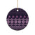 Bula Fiji Iri ni Meke Ceramic Ornament Lokaloka Fijian Masi - Polynesian Pride