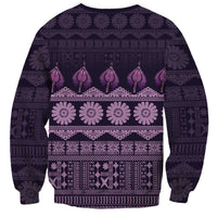 Bula Fiji Iri ni Meke Sweatshirt Lokaloka Fijian Masi LT14 - Polynesian Pride
