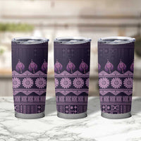 Bula Fiji Iri ni Meke Tumbler Cup Lokaloka Fijian Masi - Polynesian Pride