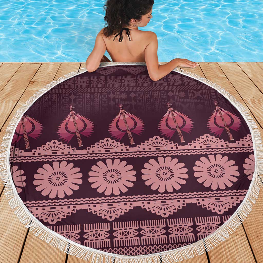 Bula Fiji Iri ni Meke Beach Blanket Piqi Fijian Masi - Polynesian Pride