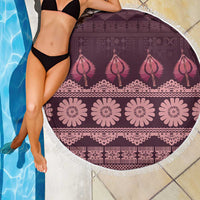 Bula Fiji Iri ni Meke Beach Blanket Piqi Fijian Masi - Polynesian Pride