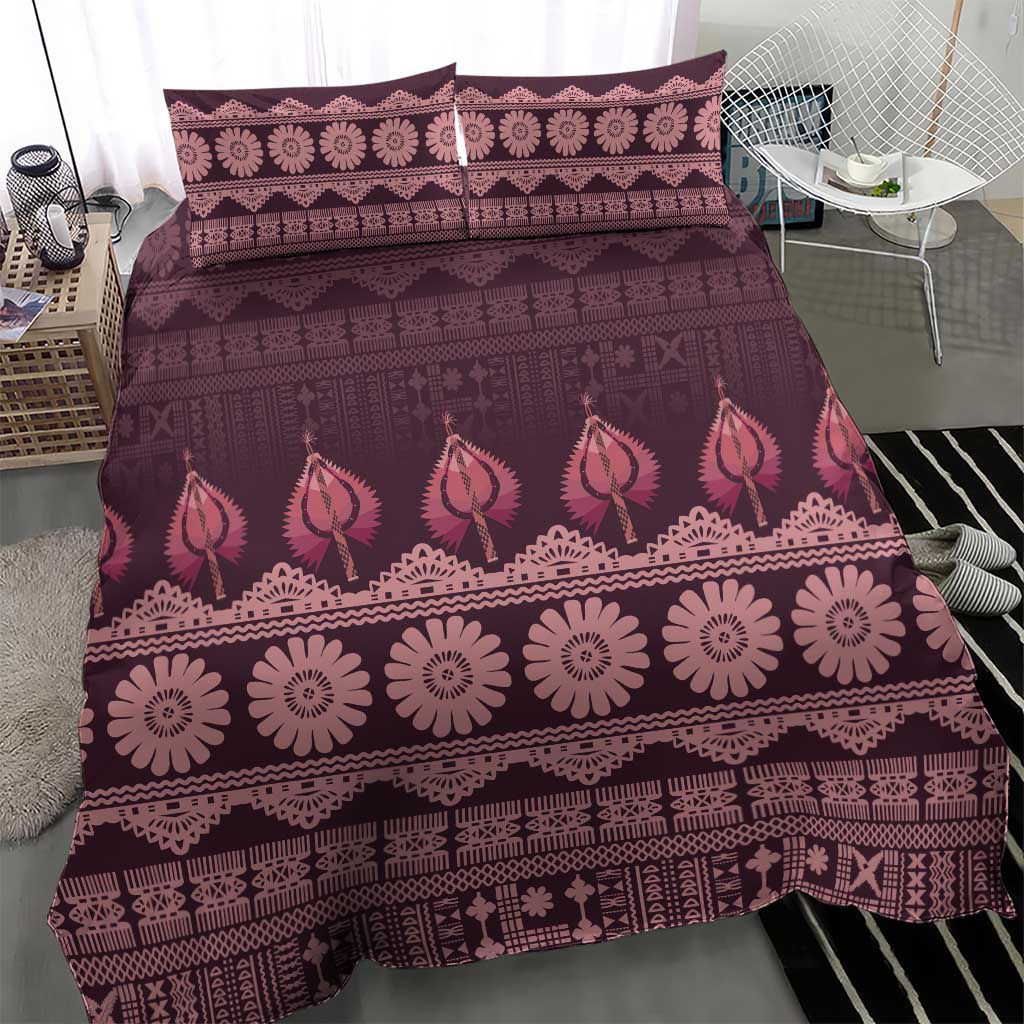 Bula Fiji Iri ni Meke Bedding Set Piqi Fijian Masi - Polynesian Pride