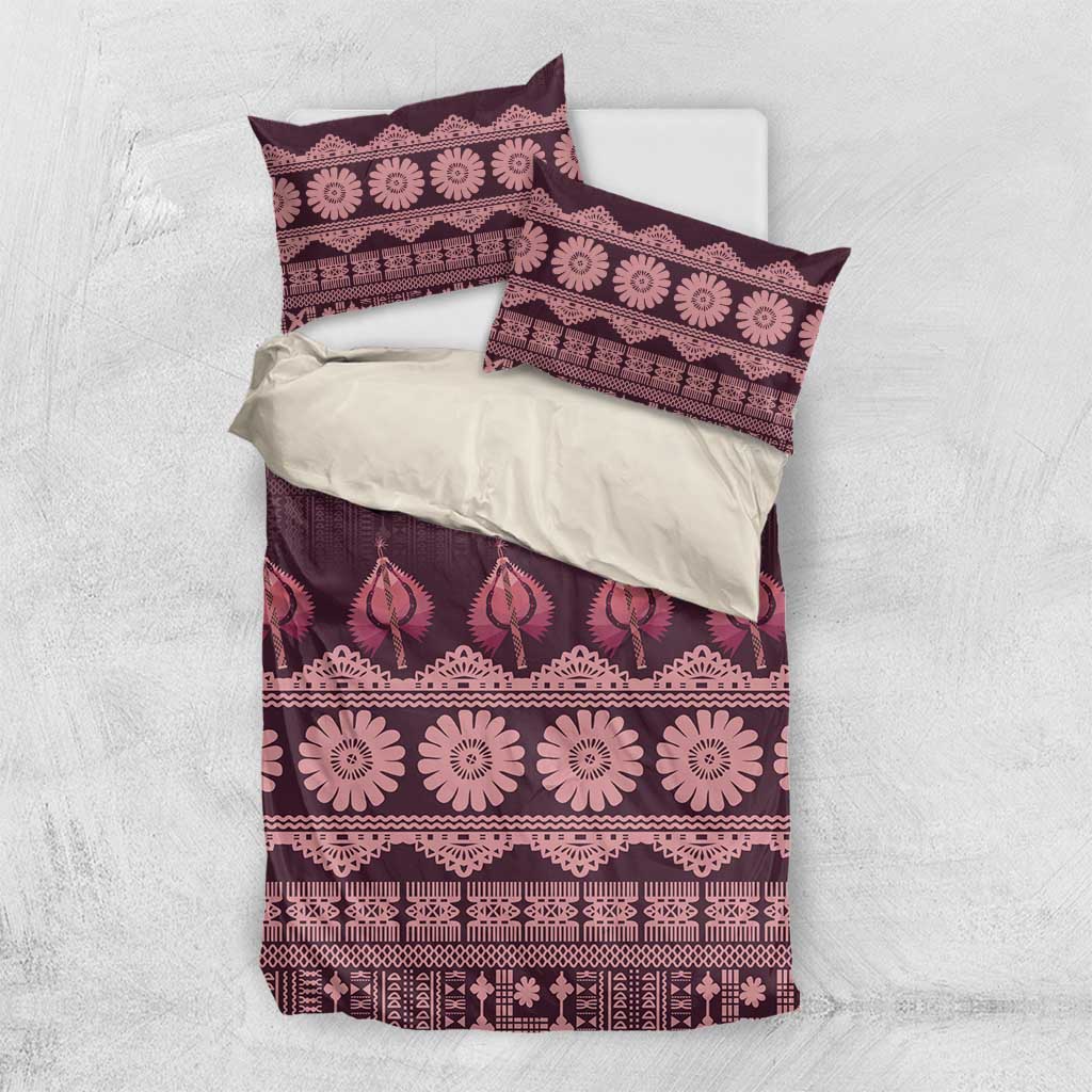 Bula Fiji Iri ni Meke Bedding Set Piqi Fijian Masi - Polynesian Pride