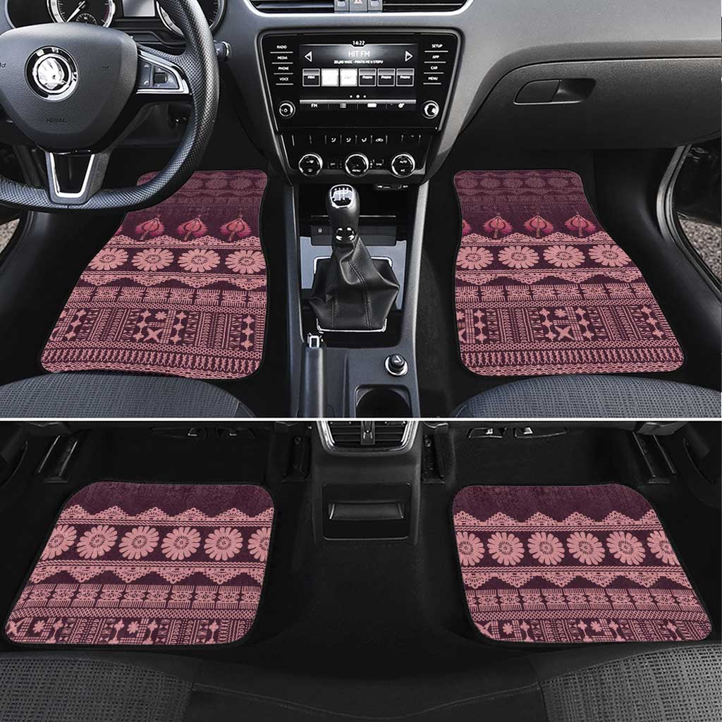 Bula Fiji Iri ni Meke Car Mats Piqi Fijian Masi - Polynesian Pride