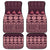 Bula Fiji Iri ni Meke Car Mats Piqi Fijian Masi - Polynesian Pride