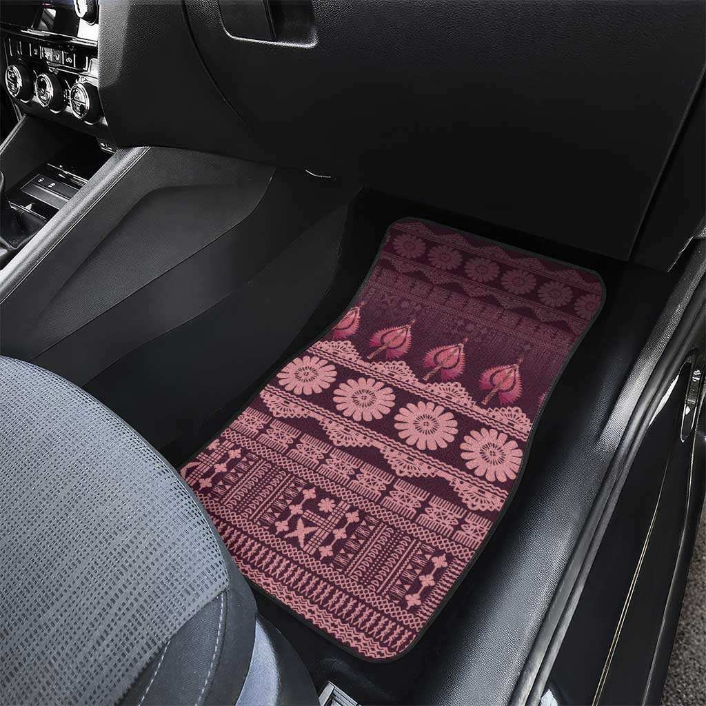 Bula Fiji Iri ni Meke Car Mats Piqi Fijian Masi - Polynesian Pride