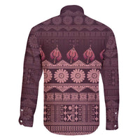 Bula Fiji Iri ni Meke Family Matching Long Sleeve Bodycon Dress and Hawaiian Shirt Piqi Fijian Masi - Polynesian Pride