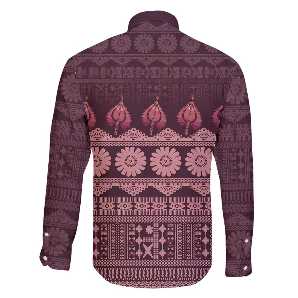 Bula Fiji Iri ni Meke Family Matching Summer Maxi Dress and Hawaiian Shirt Piqi Fijian Masi - Polynesian Pride