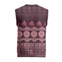 Bula Fiji Iri ni Meke Christmas Knitted V-Neck Vest Piqi Fijian Masi - Polynesian Pride