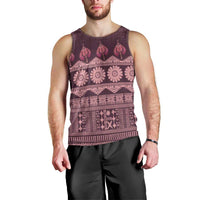 Bula Fiji Iri ni Meke Men Tank Top Piqi Fijian Masi - Polynesian Pride