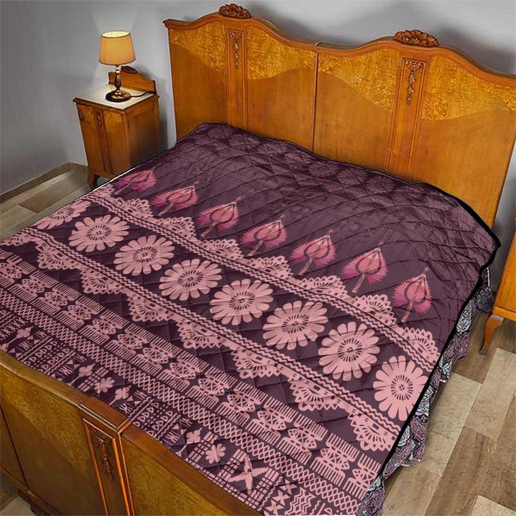 Bula Fiji Iri ni Meke Quilt Piqi Fijian Masi - Polynesian Pride