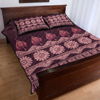 Bula Fiji Iri ni Meke Quilt Bed Set Piqi Fijian Masi - Polynesian Pride