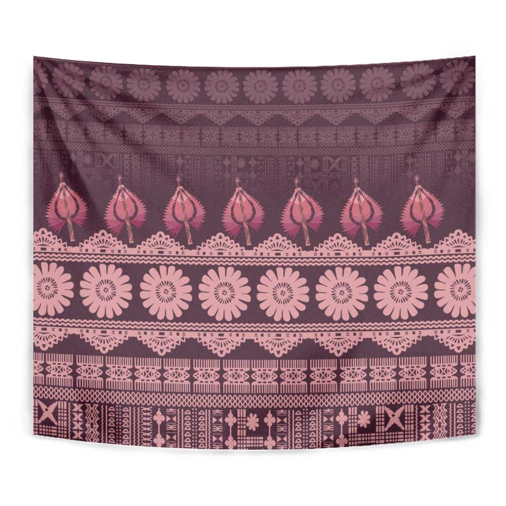 Bula Fiji Iri ni Meke Tapestry Piqi Fijian Masi - Polynesian Pride