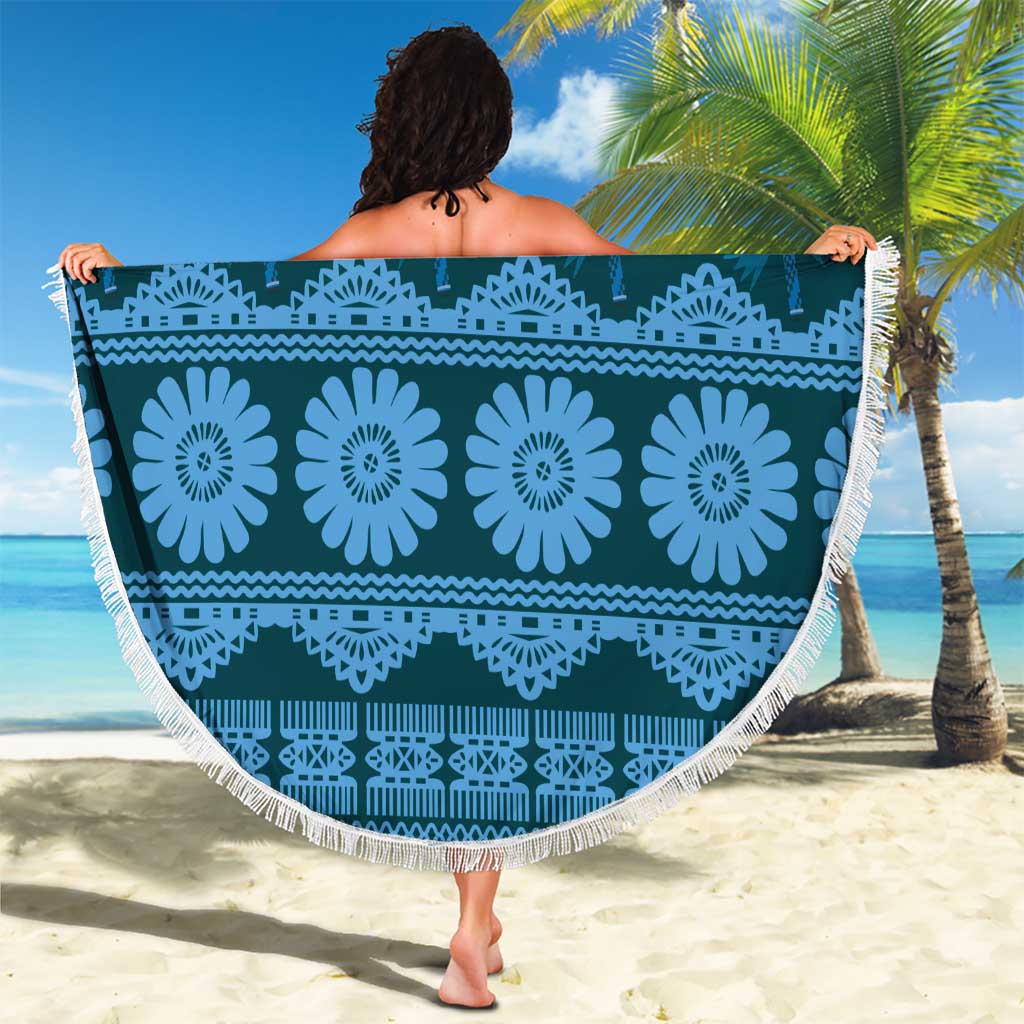 Bula Fiji Iri ni Meke Beach Blanket Karakarawa Fijian Masi - Polynesian Pride