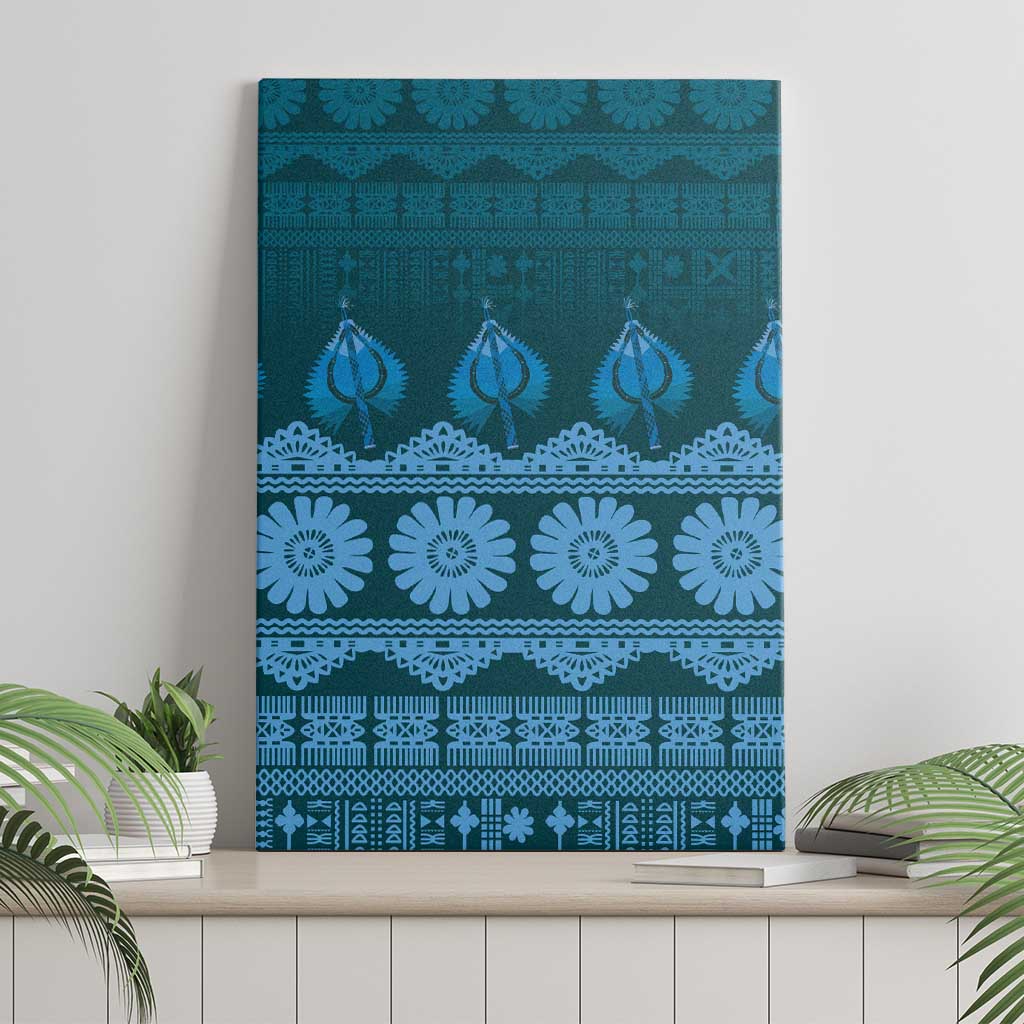 Bula Fiji Iri ni Meke Canvas Wall Art Karakarawa Fijian Masi LT14 - Polynesian Pride