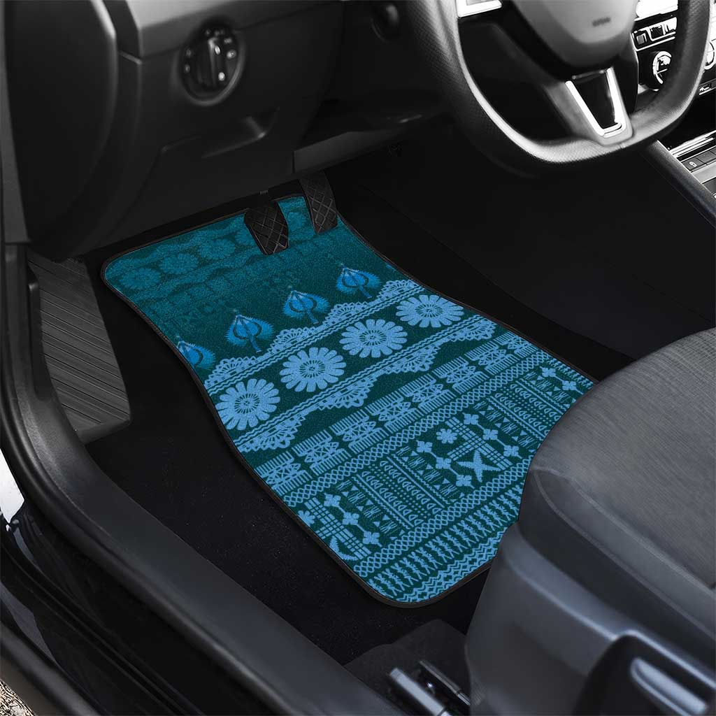 Bula Fiji Iri ni Meke Car Mats Karakarawa Fijian Masi - Polynesian Pride