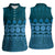 Bula Fiji Iri ni Meke Women Sleeveless Polo Shirt Karakarawa Fijian Masi - Polynesian Pride